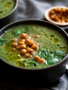 Chickpea Soup with Greens