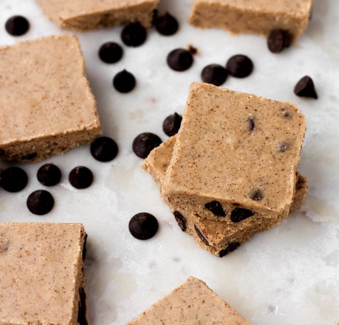 Chocolate Chip Almond Butter Fat Bombs Bars