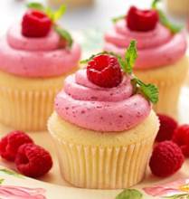Almond Flour Cupcakes with Raspberry Frosting