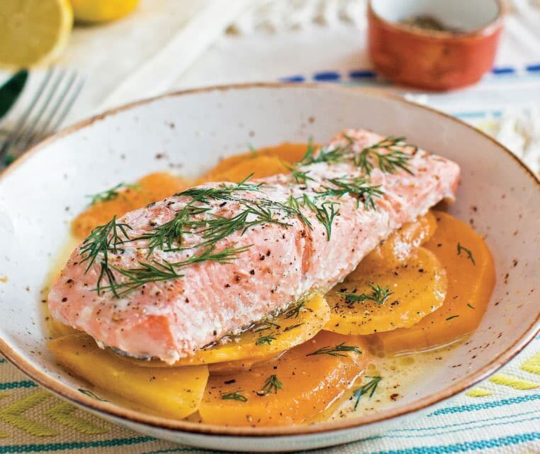 Poached Salmon With Lemon & Dill Seafood Keto Recipes