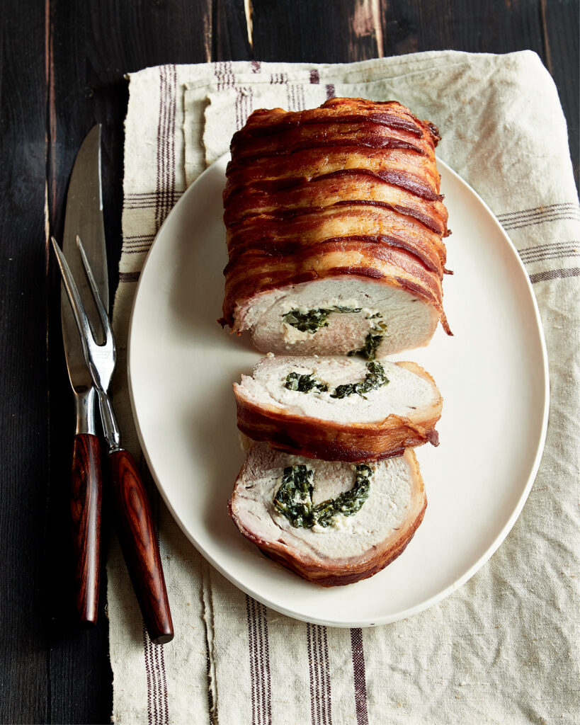 Spinach-Stuffed Pork Loin | Keto Recipes