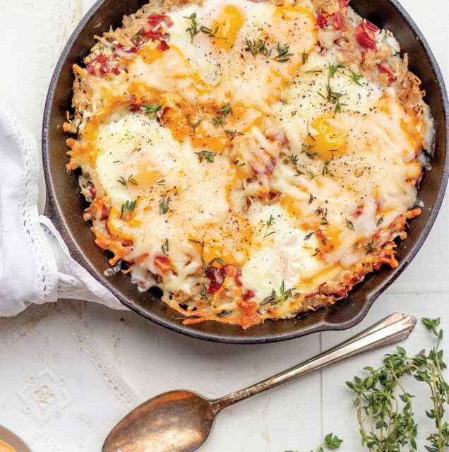 BAKED EGGS & CORNED BEEF AND SAUERKRAUT HASH Keto Recipes