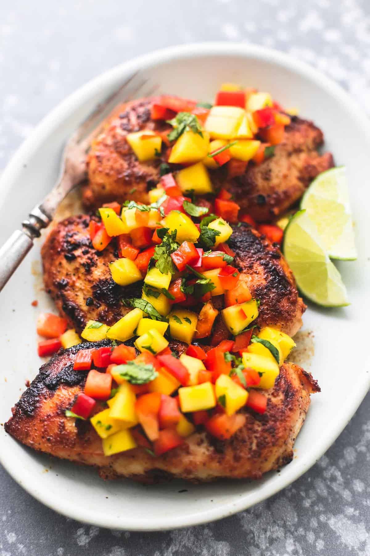 Pan-Fried Chicken with Mango Salsa