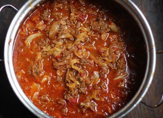 Cabbage Bolognese