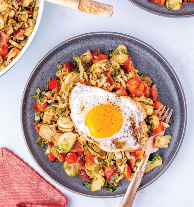 BRUSSELS SPROUTS AND BACON HASH