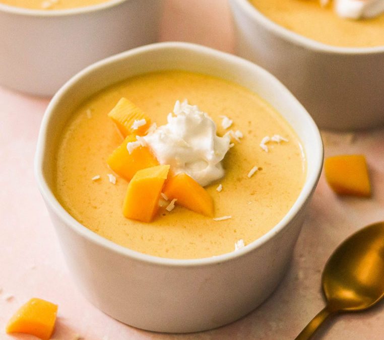 Mango and Coconut Pudding