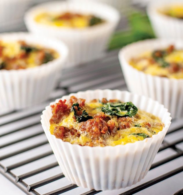 SAUSAGE AND KALE EGG MUFFINS