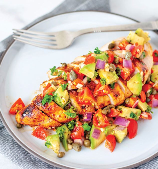 CHILI LIME CHICKEN WITH AVOCADO SALSA