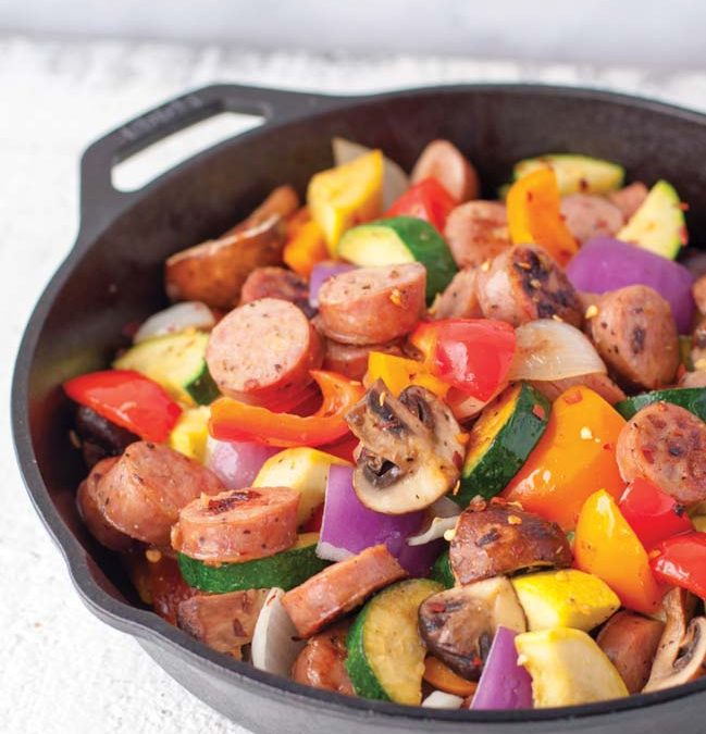 Chicken Sausage and Vegetable Skillet