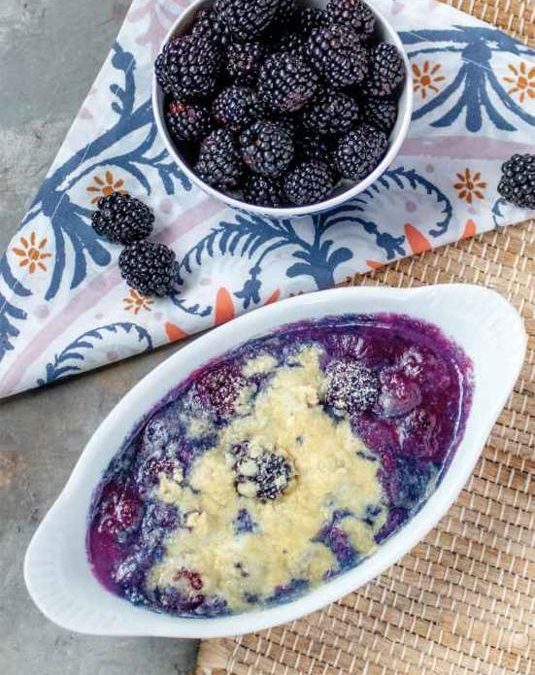 Quick Blackberry Cobbler for Two