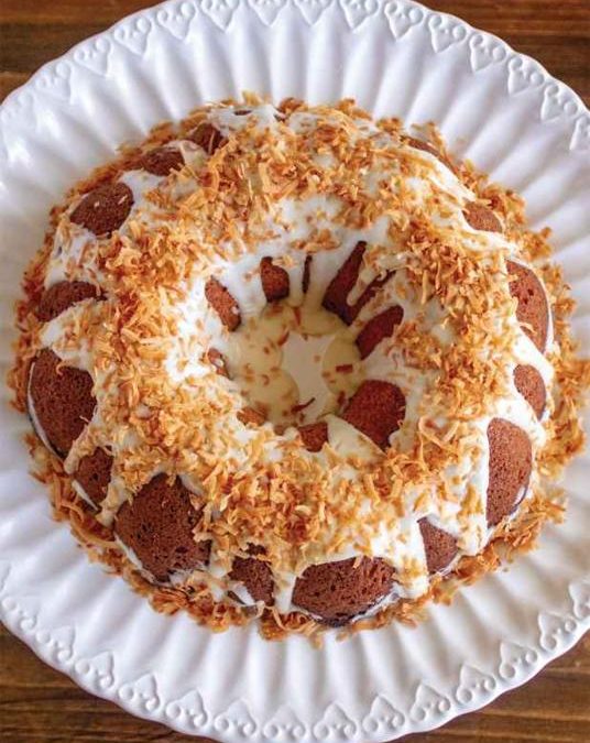 Glazed Coconut Bundt Cake