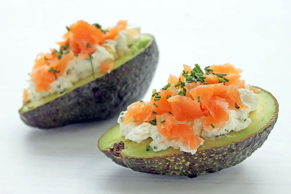 Avocado and Salmon