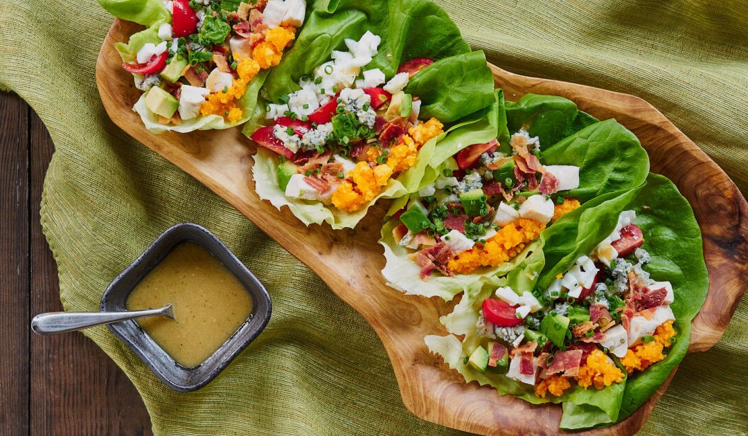 Cobb Salad Sausage Lettuce Wraps