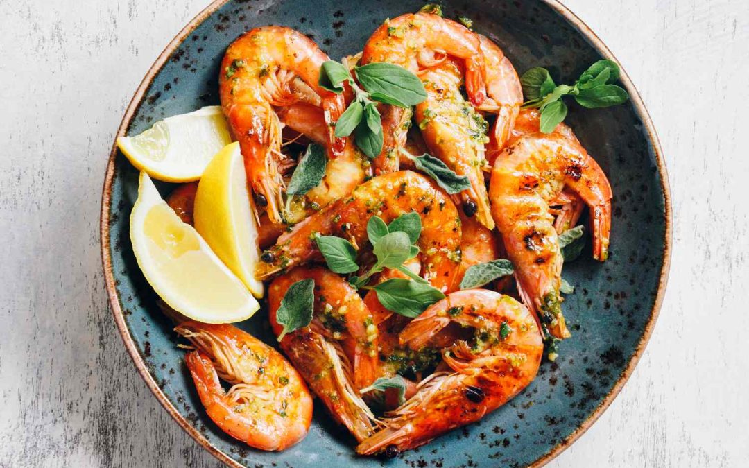 Grilled Garlic Butter Shrimp