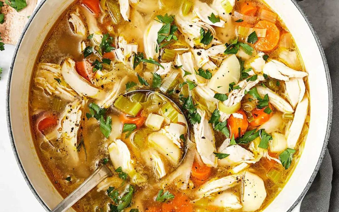 Easy meal prep chicken soup