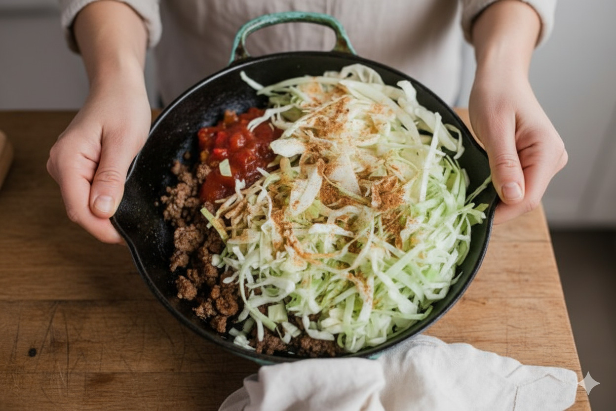 Skillet-Cabbage-Tacos
