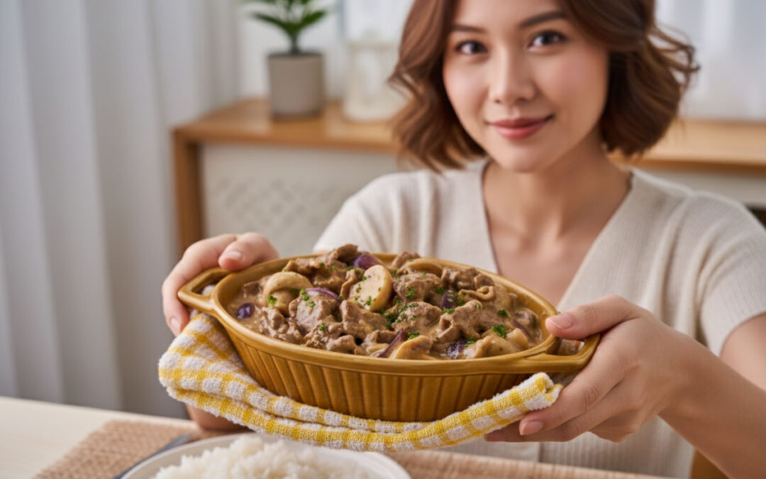 Beef with Mushroom Sauce