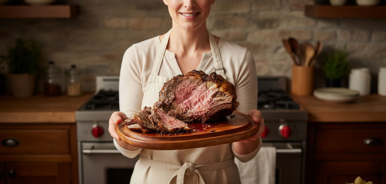 Garlicky Prime Rib Roast