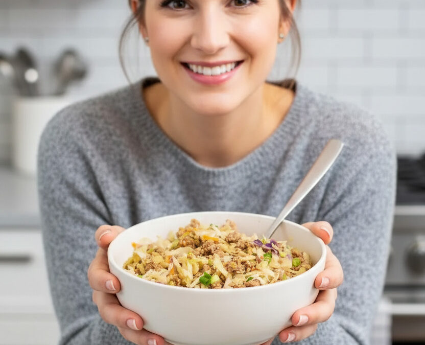 Low Carb Crack Slaw Egg Roll