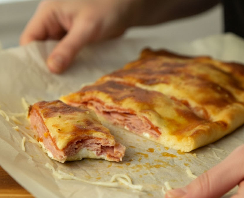 Pepperoni and Cheddar Stromboli