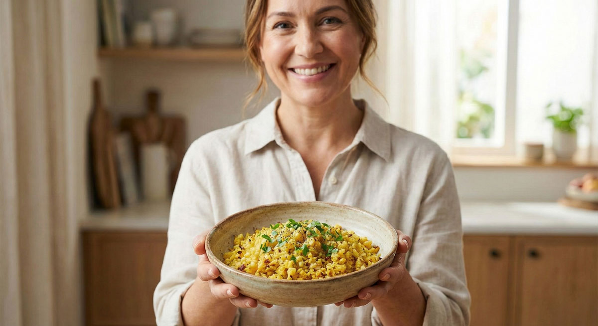 Baked Cauliflower Rice