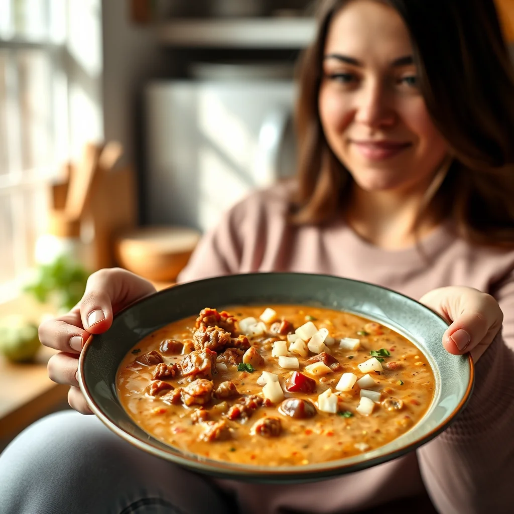 Creamy Low-Carb Taco Soup – vegetarian recipe