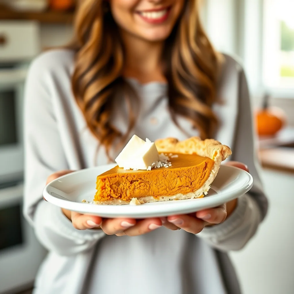 Easy Keto Crustless Pumpkin Pie – vegetarian recipe