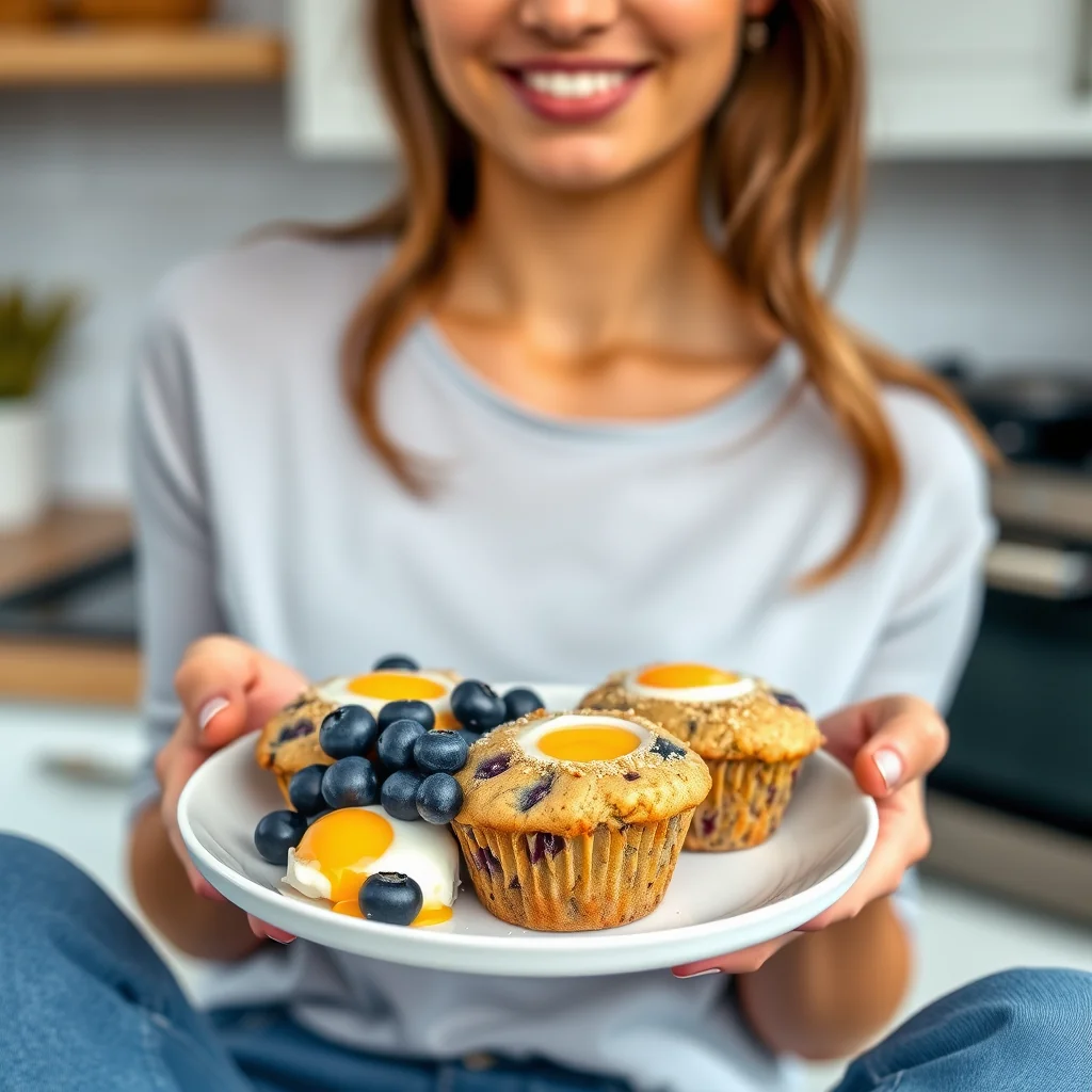 Keto Blueberry Almond Muffins – vegetarian recipe