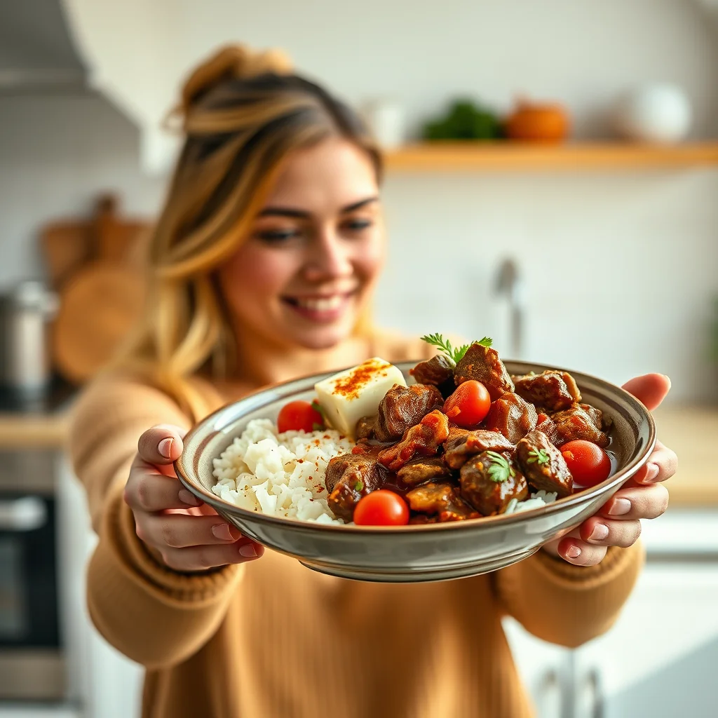 Slow-Cooked Coconut Beef Curry – vegetarian recipe