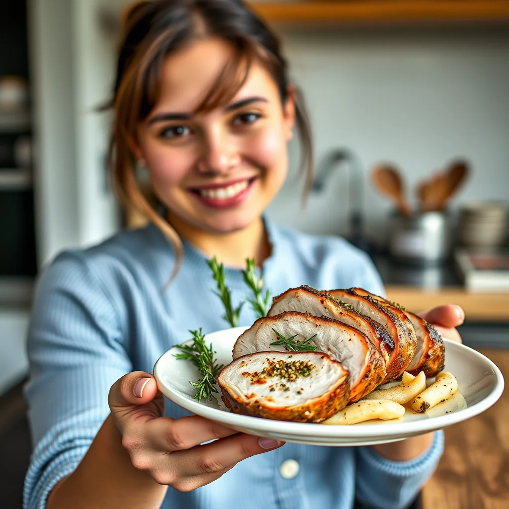 Grilled Herb-Stuffed Pork Tenderloin – vegetarian recipe