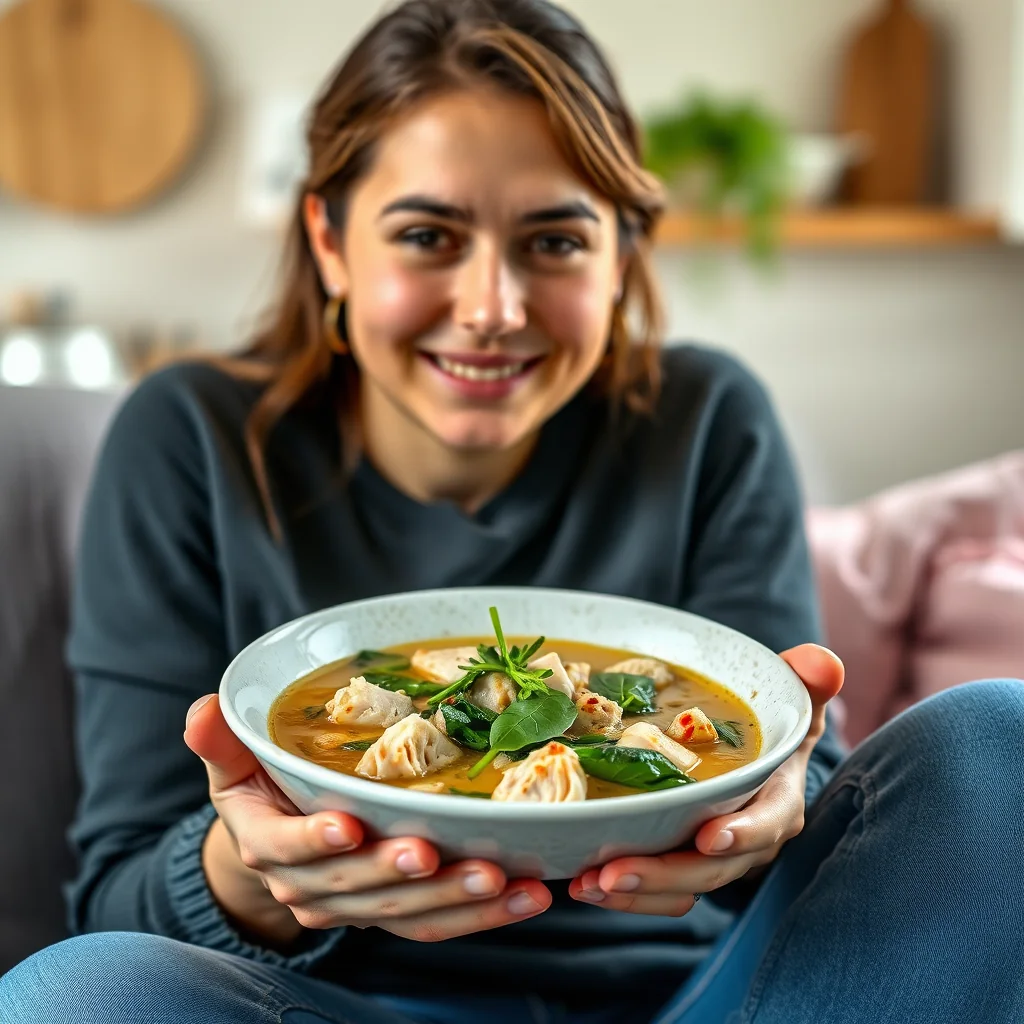 Lemongrass and Spinach Turkey Soup (Instant Pot) – vegetarian recipe