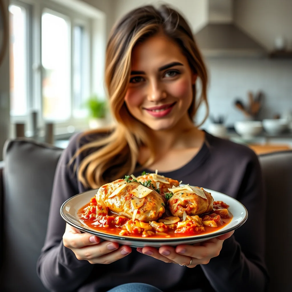 Instant Pot Marinara and Cheese Stewed Chicken – vegetarian recipe