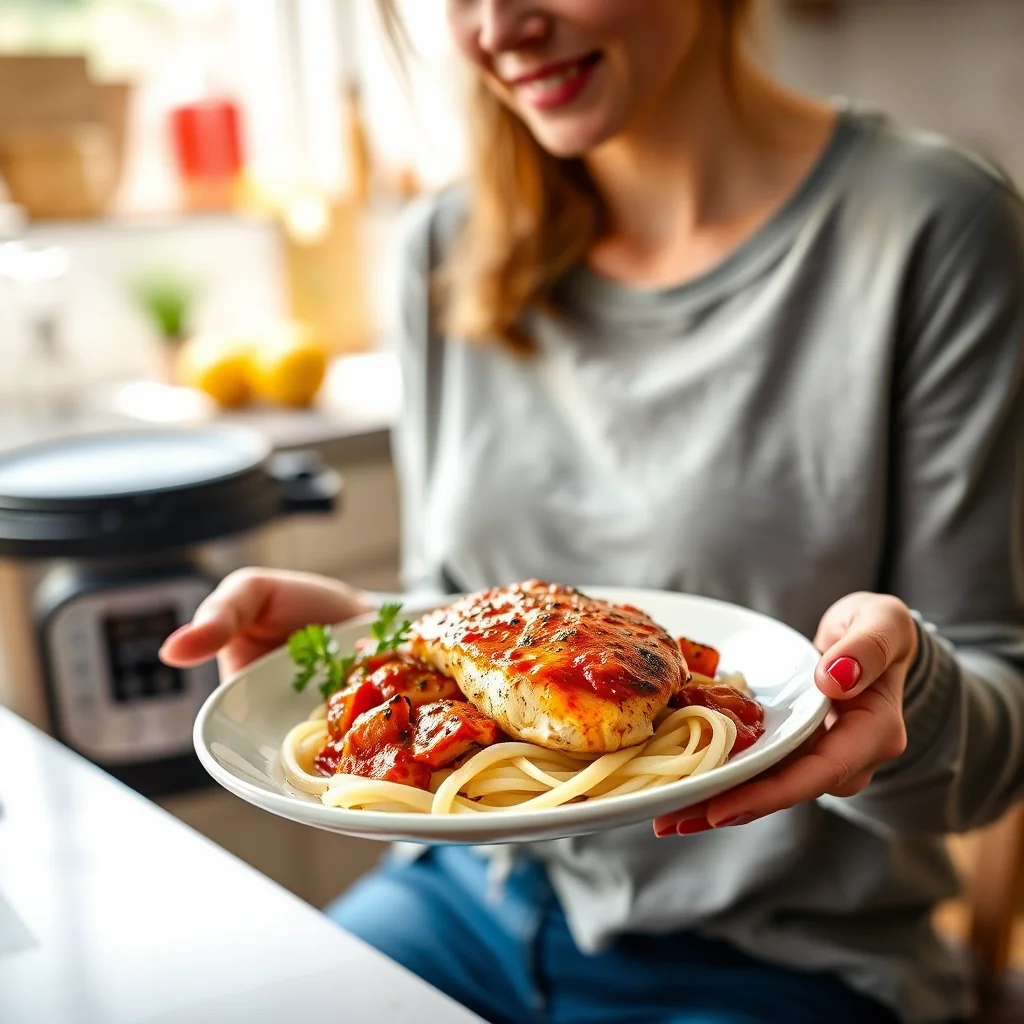 Instant Pot Mozzarella and Tomato Chicken – vegetarian recipe