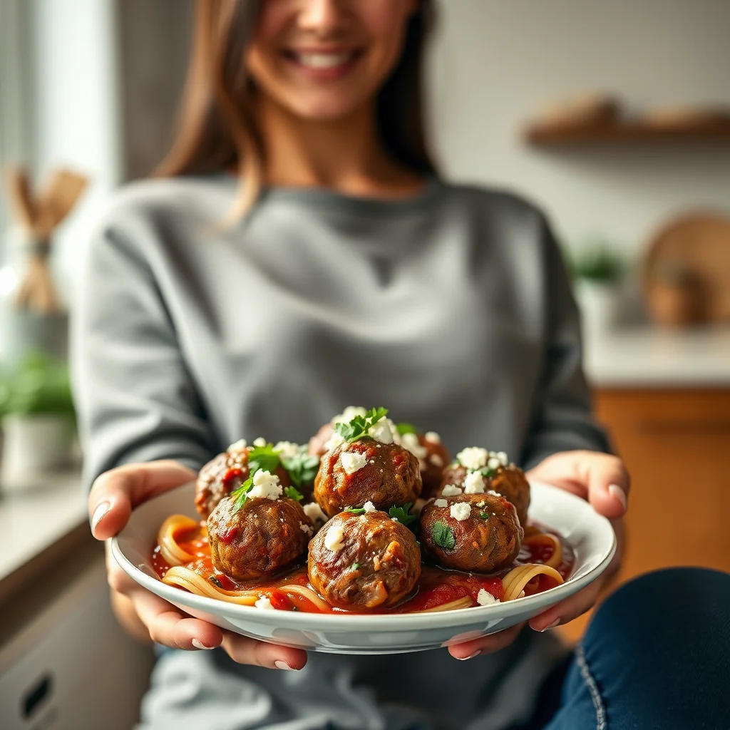 30-Minute Instant Pot Mediterranean Beef Meatballs – vegetarian recipe