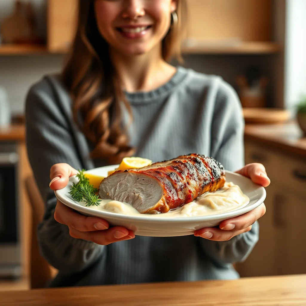 Instant Pot Milk-Braised Pork Loin – vegetarian recipe