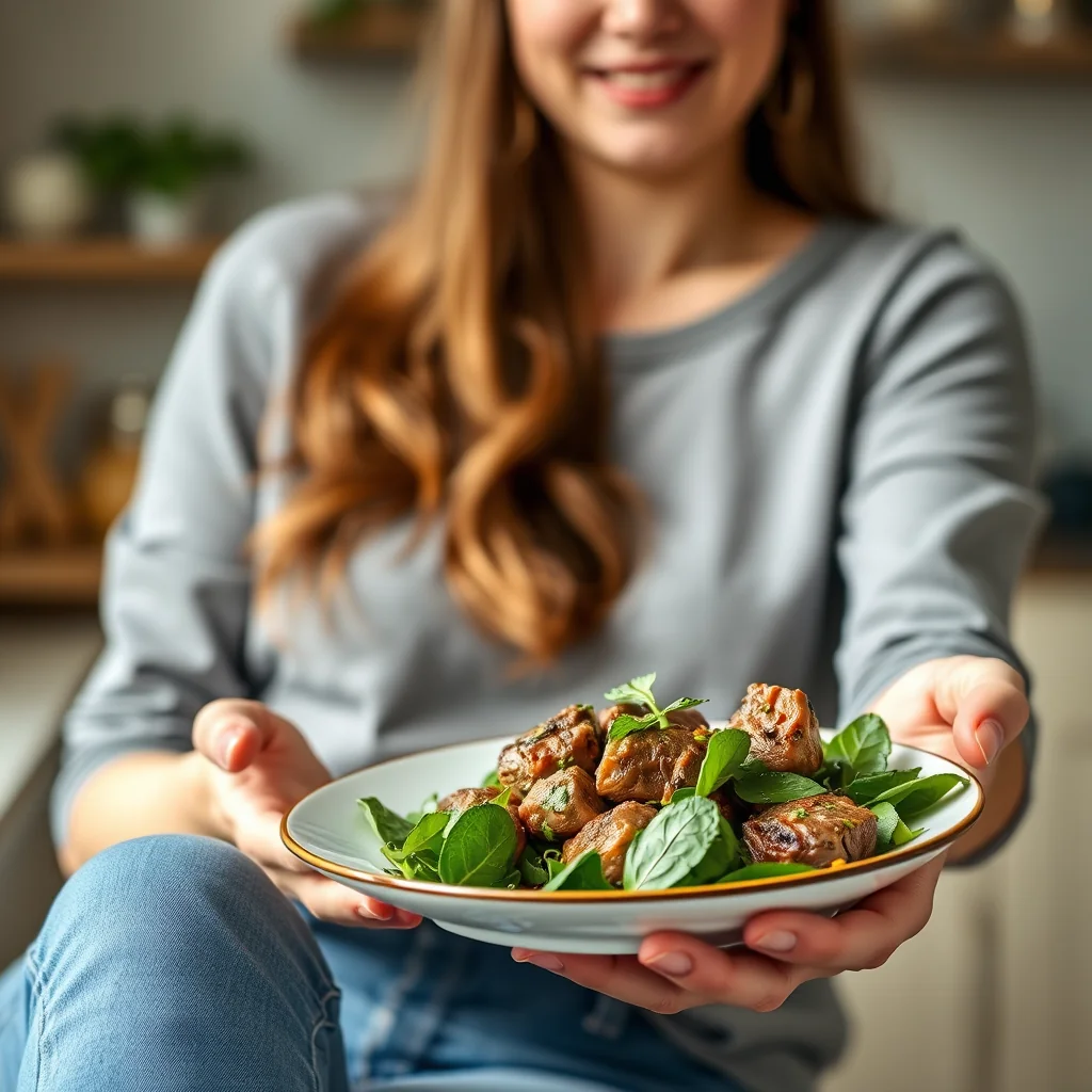 Minty Lamb and Spinach Salad – vegetarian recipe