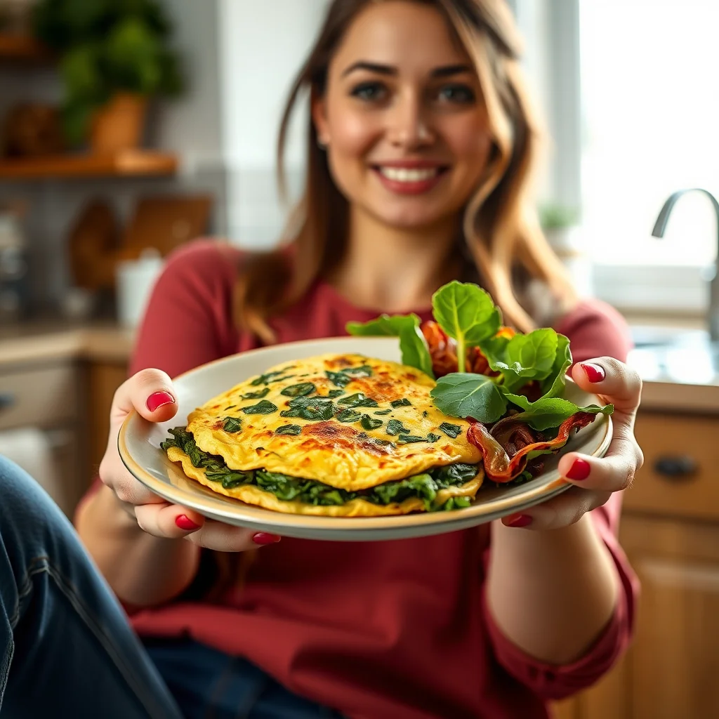 Easy Spinach and Swiss Chard Omelet (Instant Pot Method) – vegetarian recipe