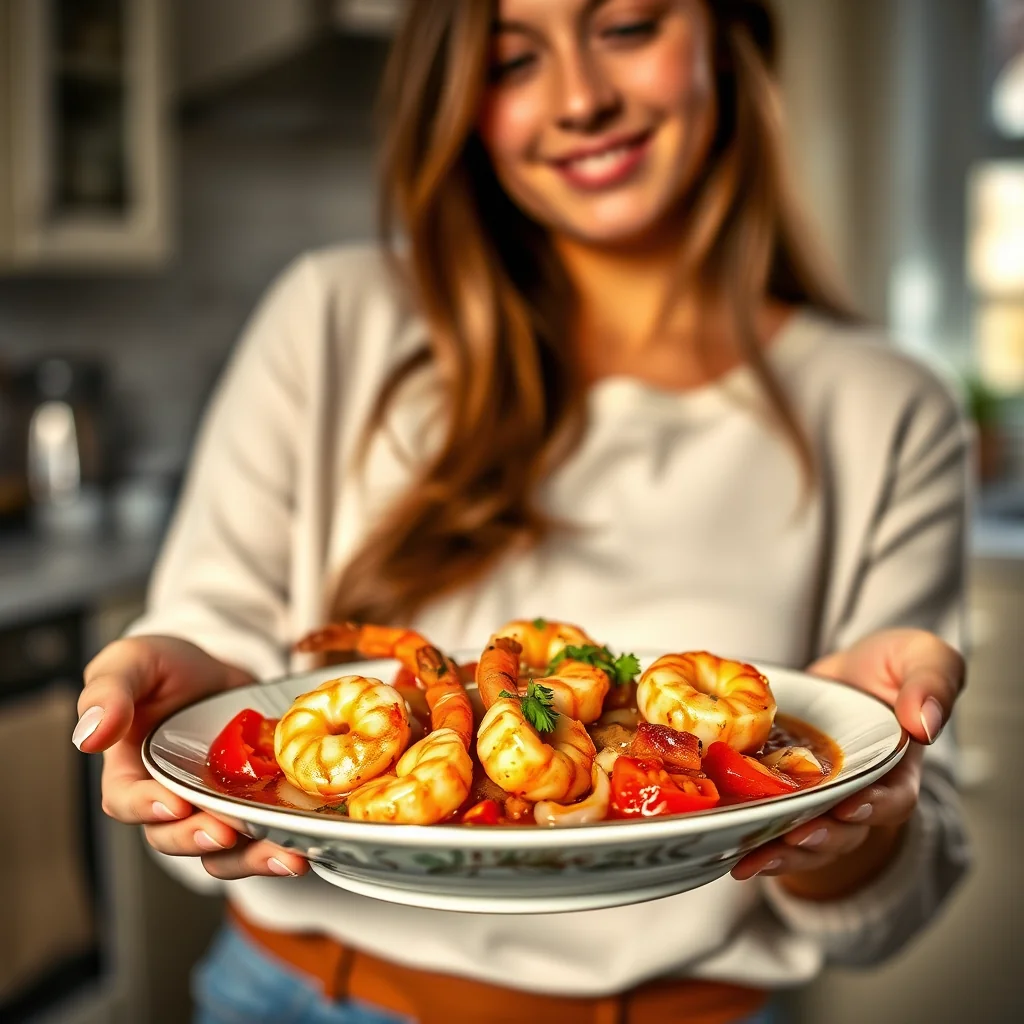 A Cozy, One-Pot Wonder: Instant Pot Tomato Shrimp Stew – vegetarian recipe