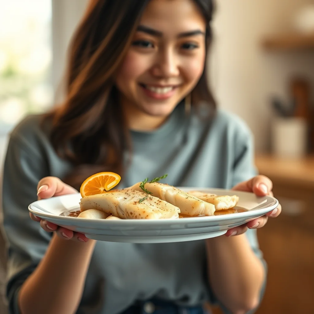 Instant Pot White Fish in Ginger Orange Sauce – vegetarian recipe