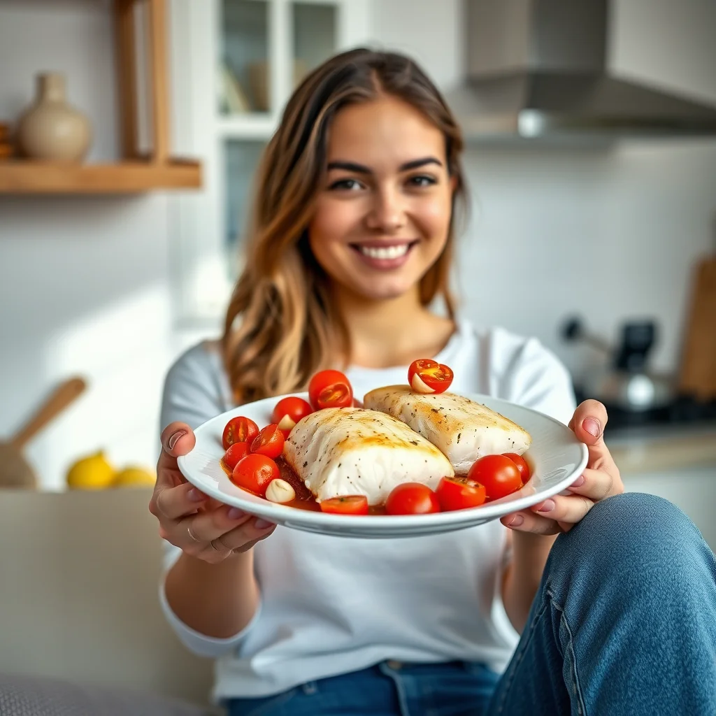 Instant Pot Wild Alaskan Cod with Cherry Tomatoes – vegetarian recipe