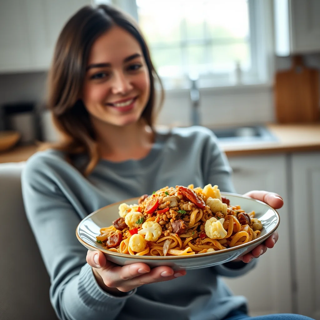 Spicy Keto Pasta with Ground Turkey (Instant Pot) – vegetarian recipe
