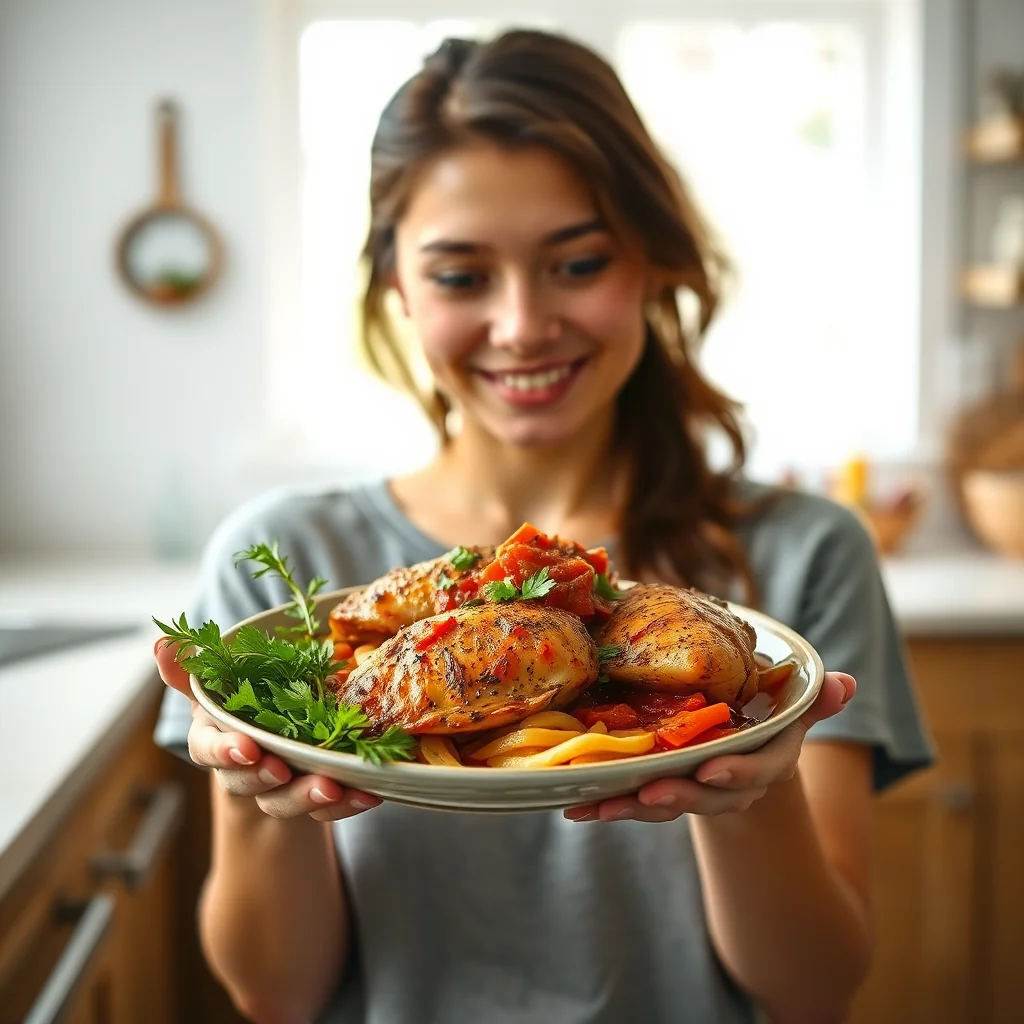 Instant Pot Summer Chicken Cacciatore – vegetarian recipe