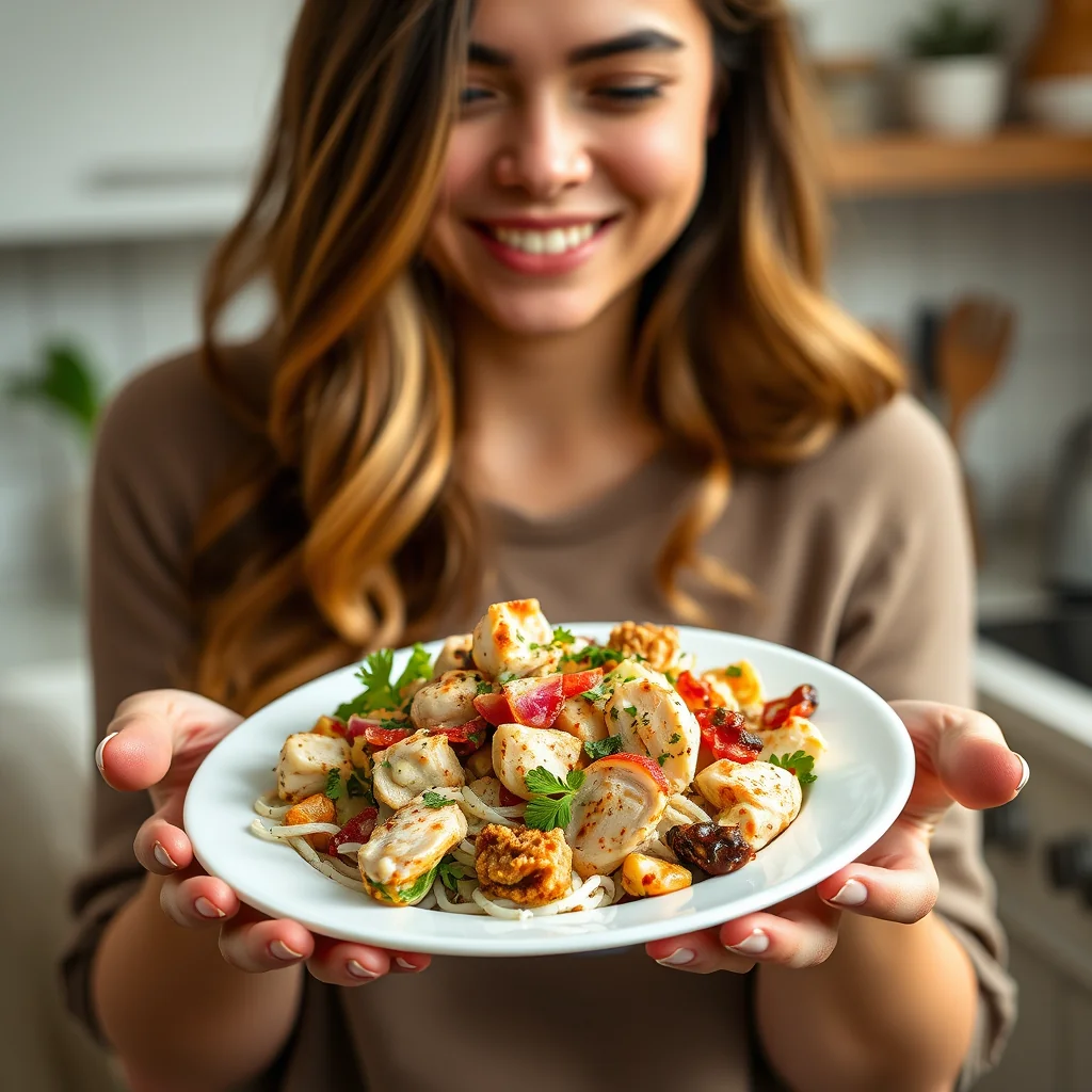 Sweet and Savory Chicken Salad (Instant Pot) – vegetarian recipe