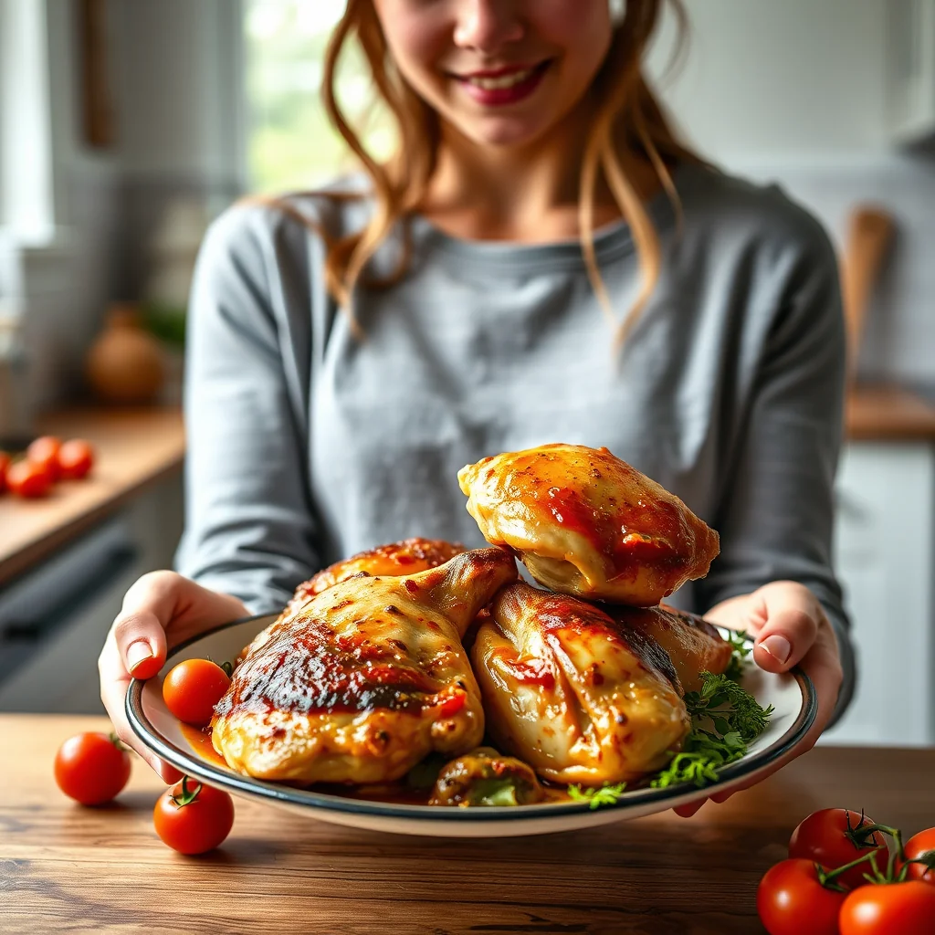 Fall-Off-the-Bone Sweet & Spicy Chicken Thighs – vegetarian recipe