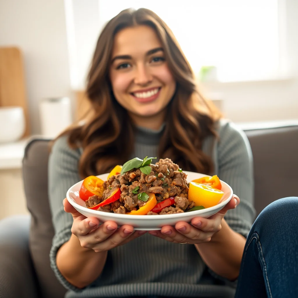 Instant Pot Spinach Beef with Bell Peppers – vegetarian recipe