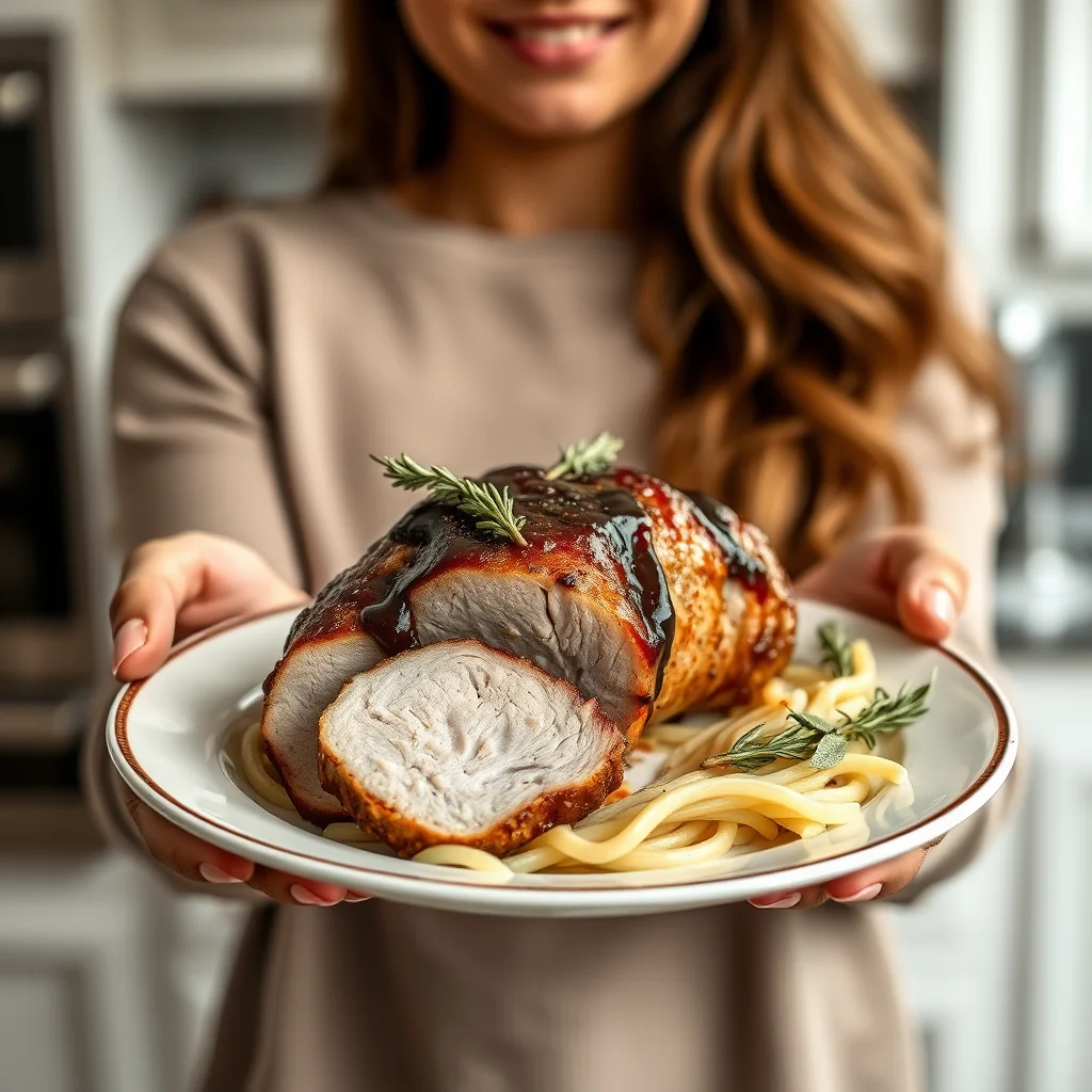 Instant Pot Sweet and Balsamic Glazed Pork Loin – vegetarian recipe