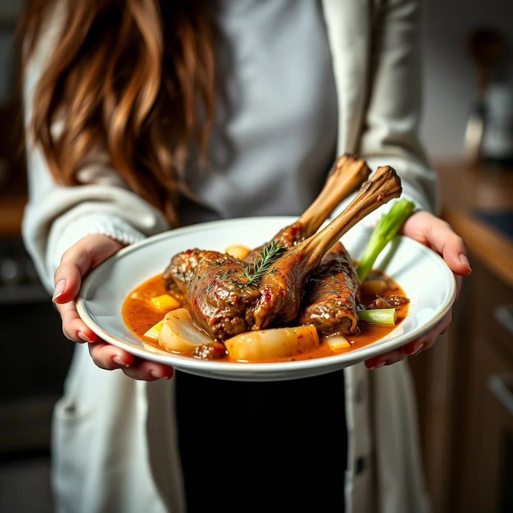 Instant Pot Lamb Shanks with Tomato and Thyme – vegetarian recipe