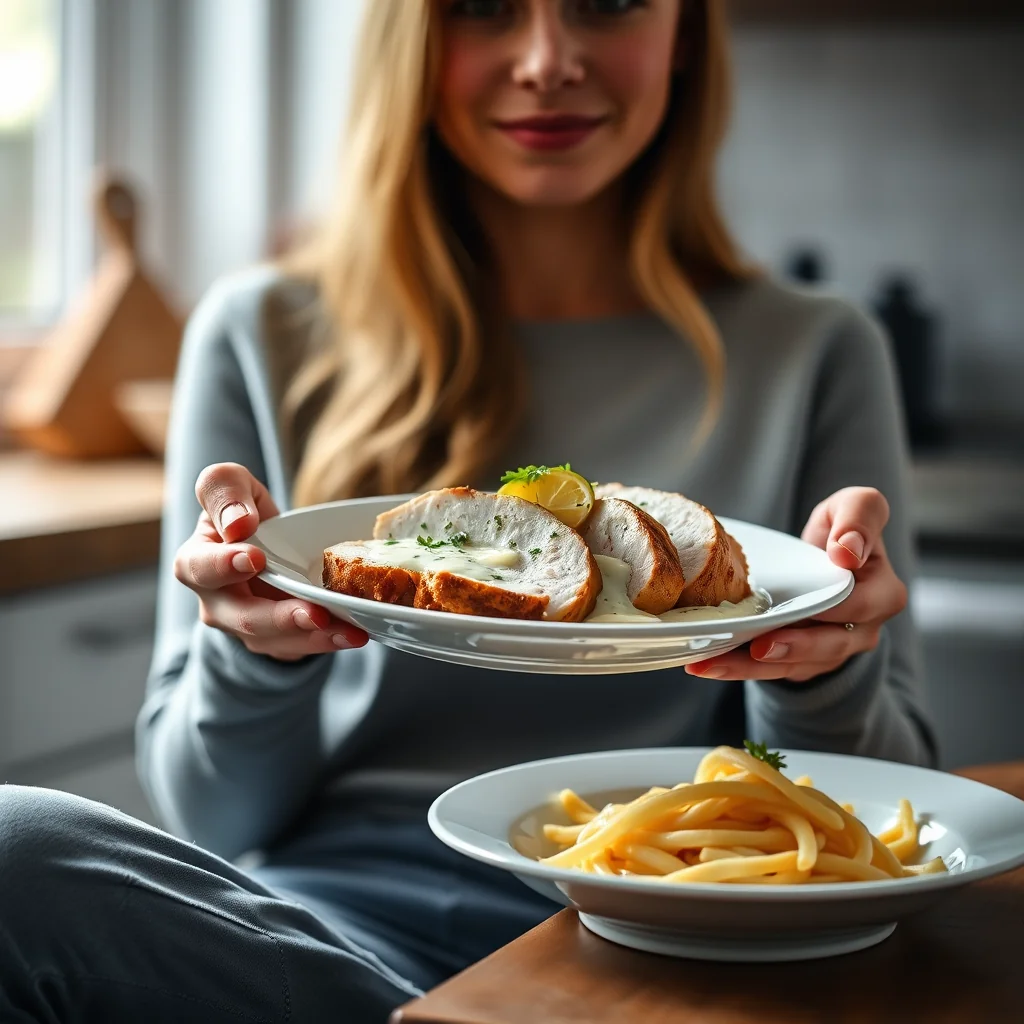Instant Pot Turkey Breast with Gorgonzola Sauce – vegetarian recipe