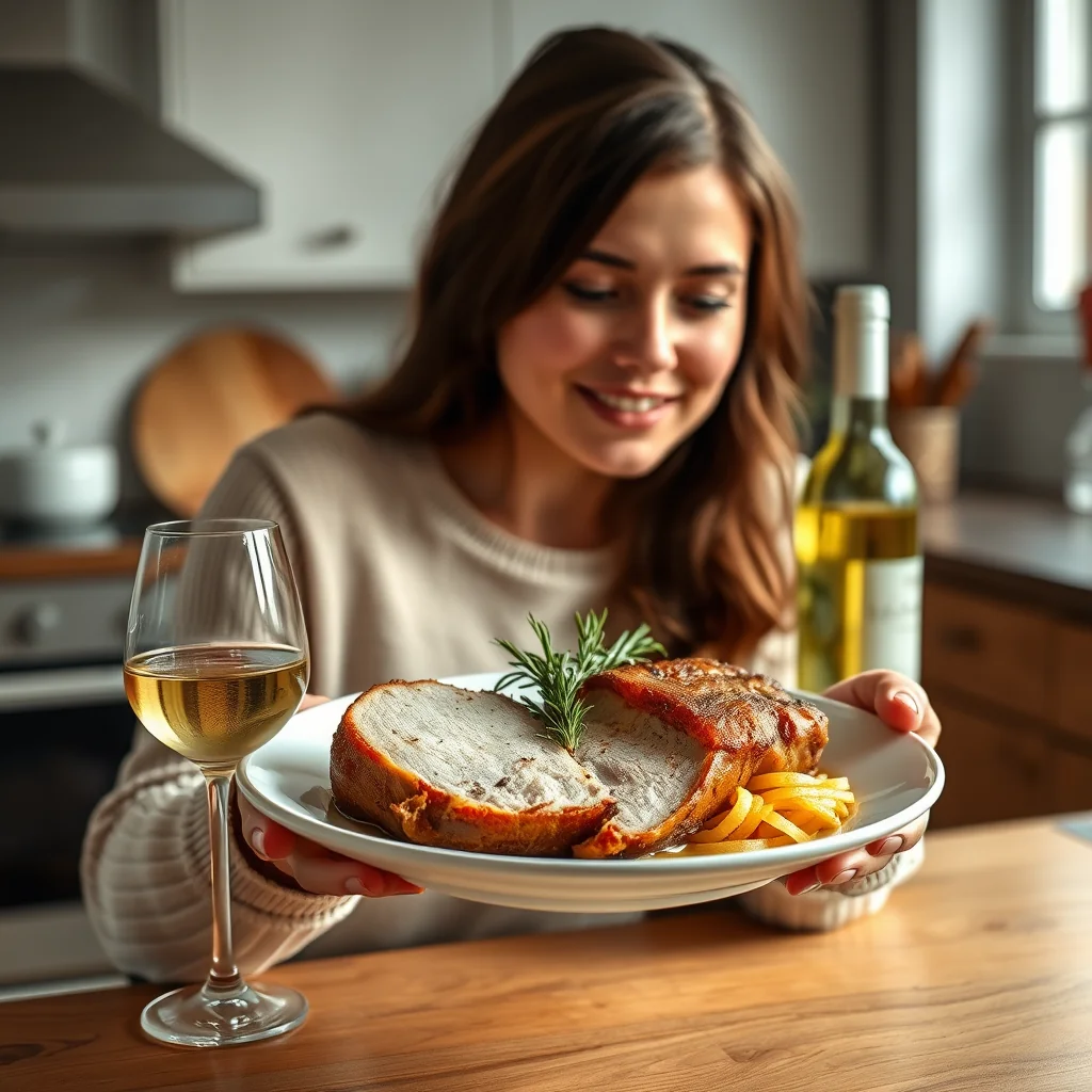 Instant Pot Pork Belly with White Wine and Rosemary – vegetarian recipe
