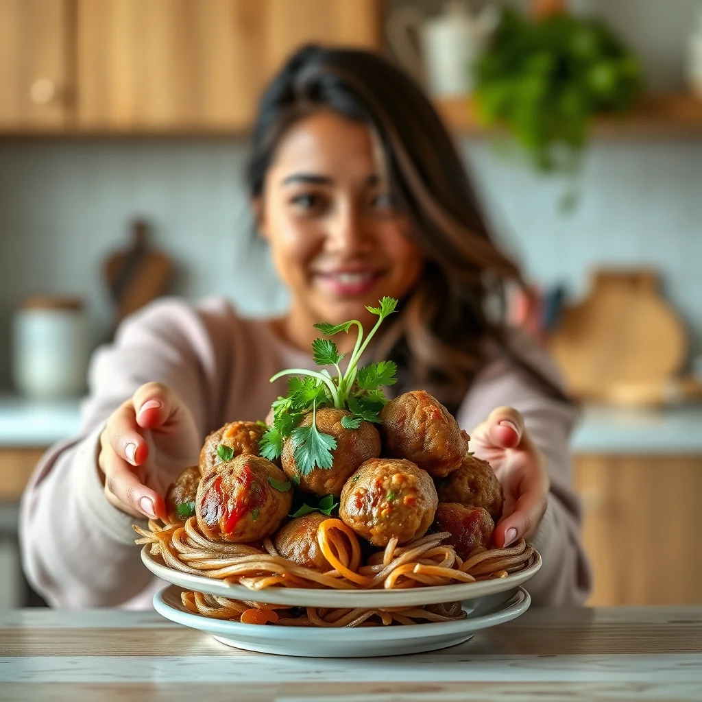 Instant Pot Wonton Meatballs – vegetarian recipe
